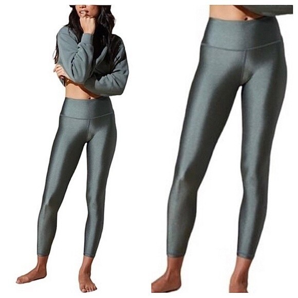 AGF Leggings Active All Good Feels LA Shiny Green M - Picture 1 of 4